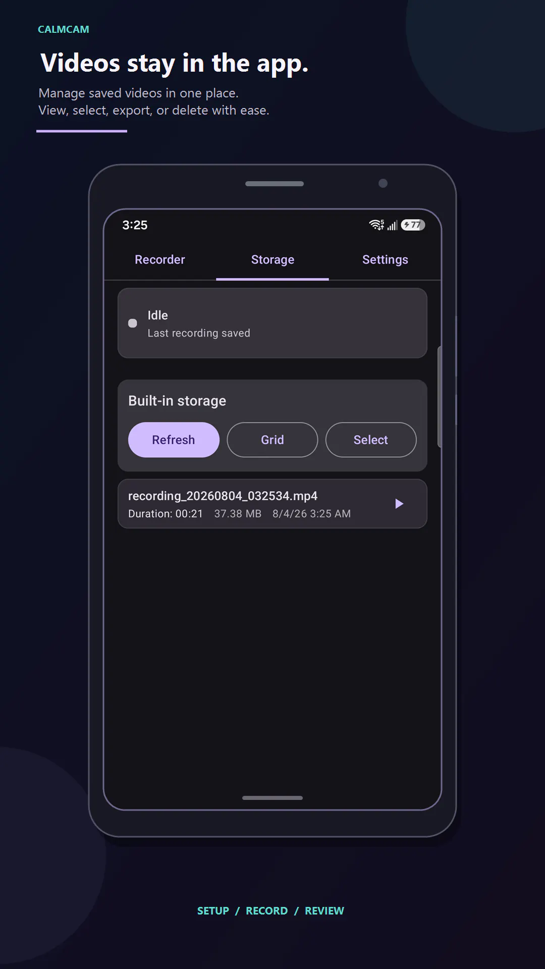 CalmCam: Background Recorder gallery image