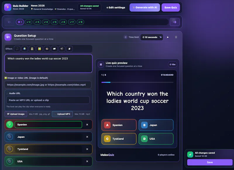 Malexquiz screenshot 2