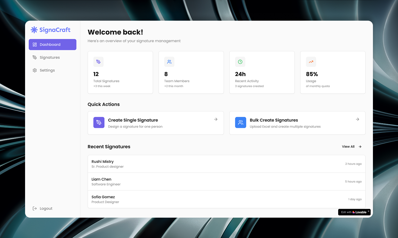 SignCraft - Screenshot 3 showing product features and functionality