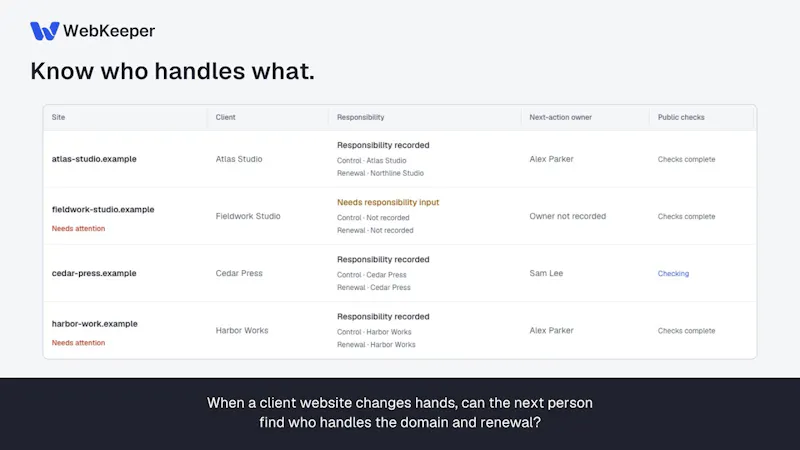 WebKeeper screenshot 1 (video preview)