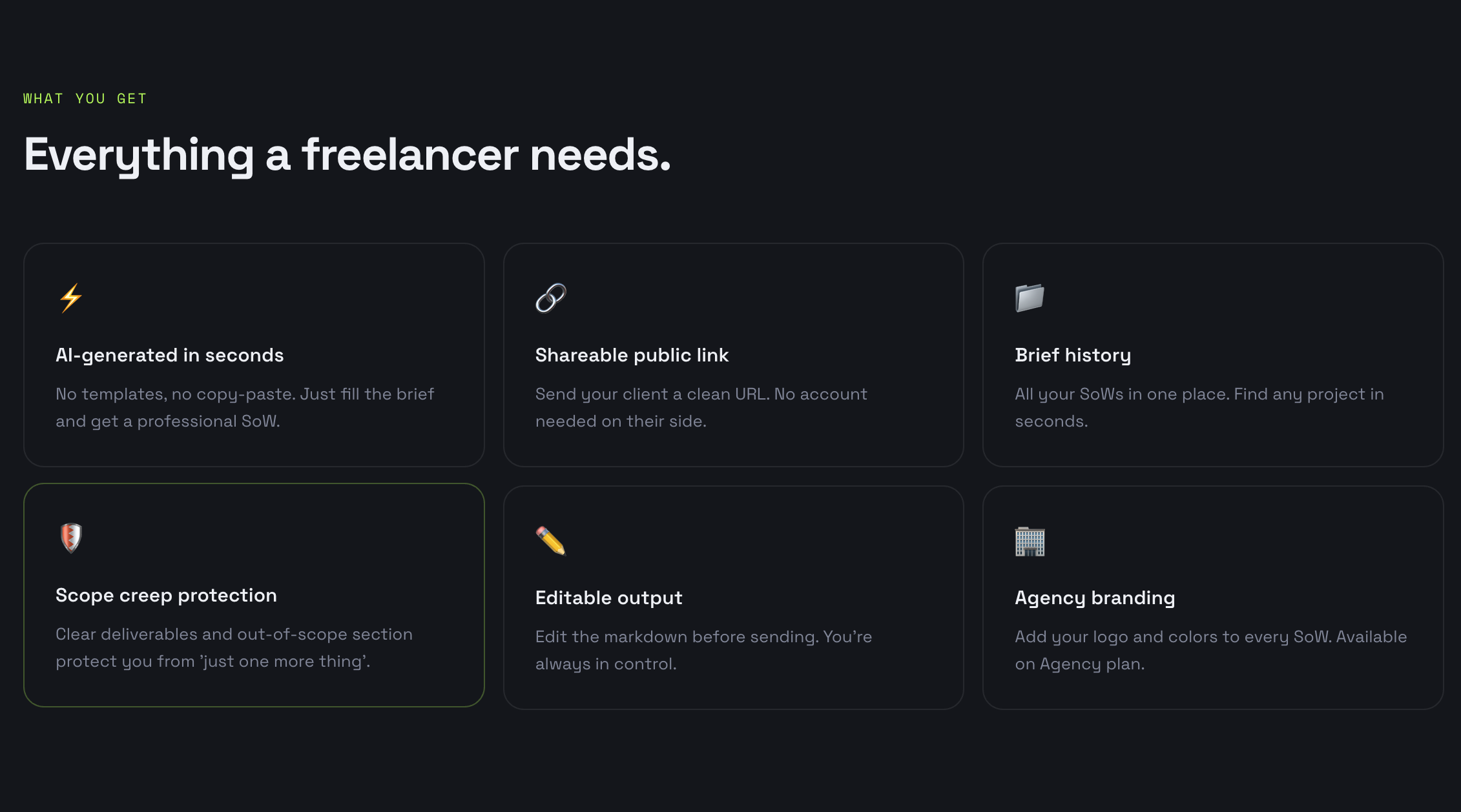 SowFast — Scope of Work Generator gallery image