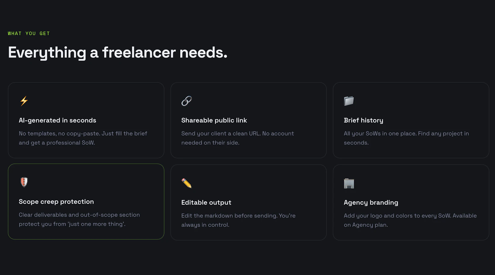 SowFast — Scope of Work Generator screenshot 2