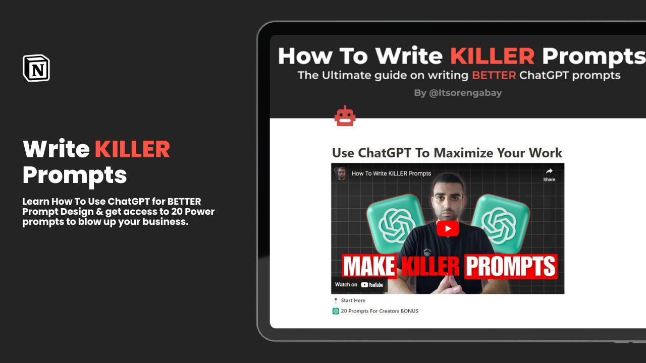 Learn To Write KILLER Prompts media 1