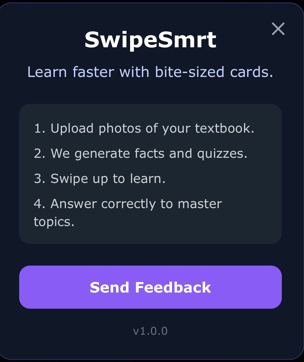 SwipeSmrt - Screenshot 2 showing product features and functionality
