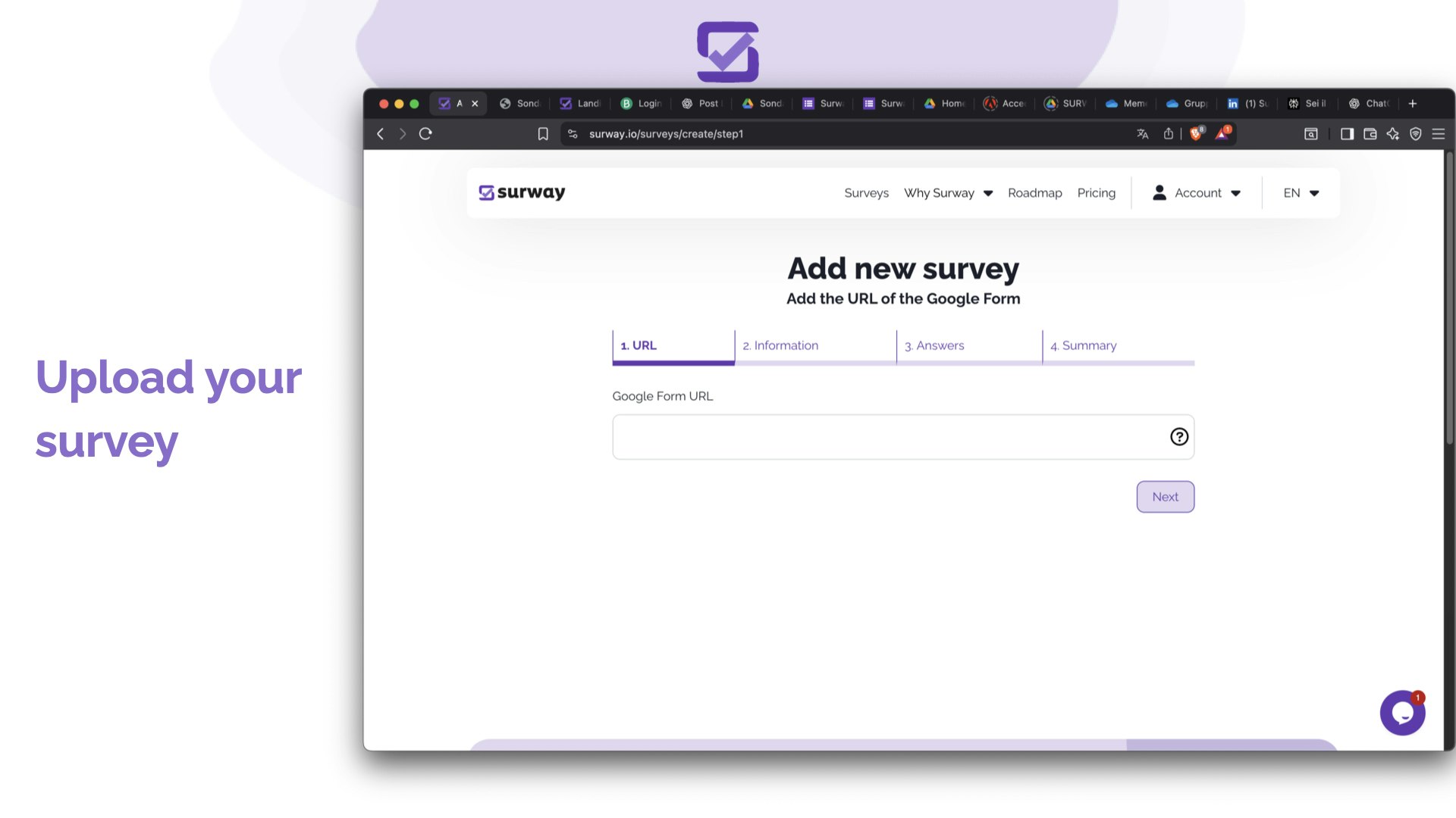 Surway.io - Donde se encuentran las opiniones: respuestas reales, costo cero media 4