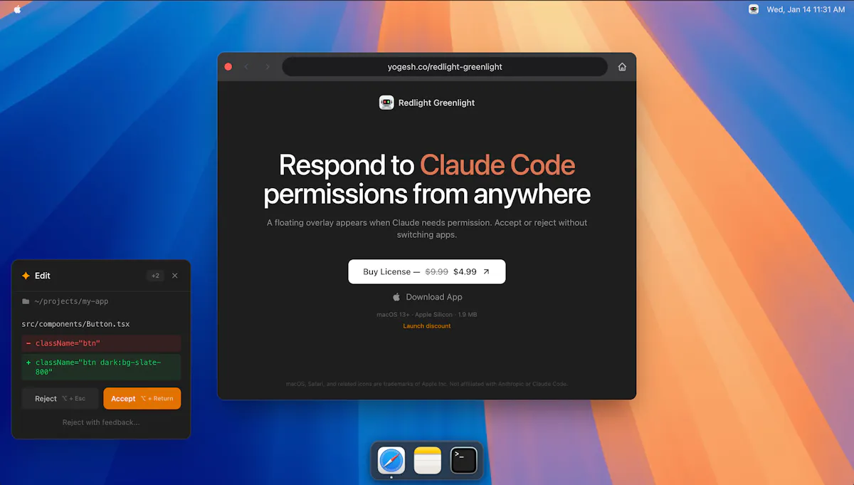 Redlight Greenlight for Claude Code