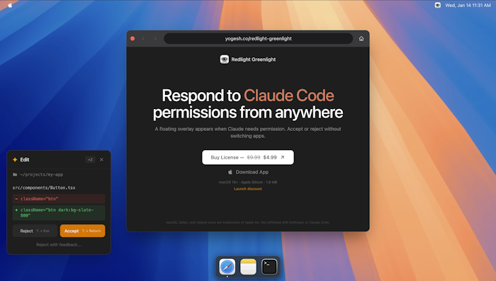 Redlight Greenlight for Claude Code产品图