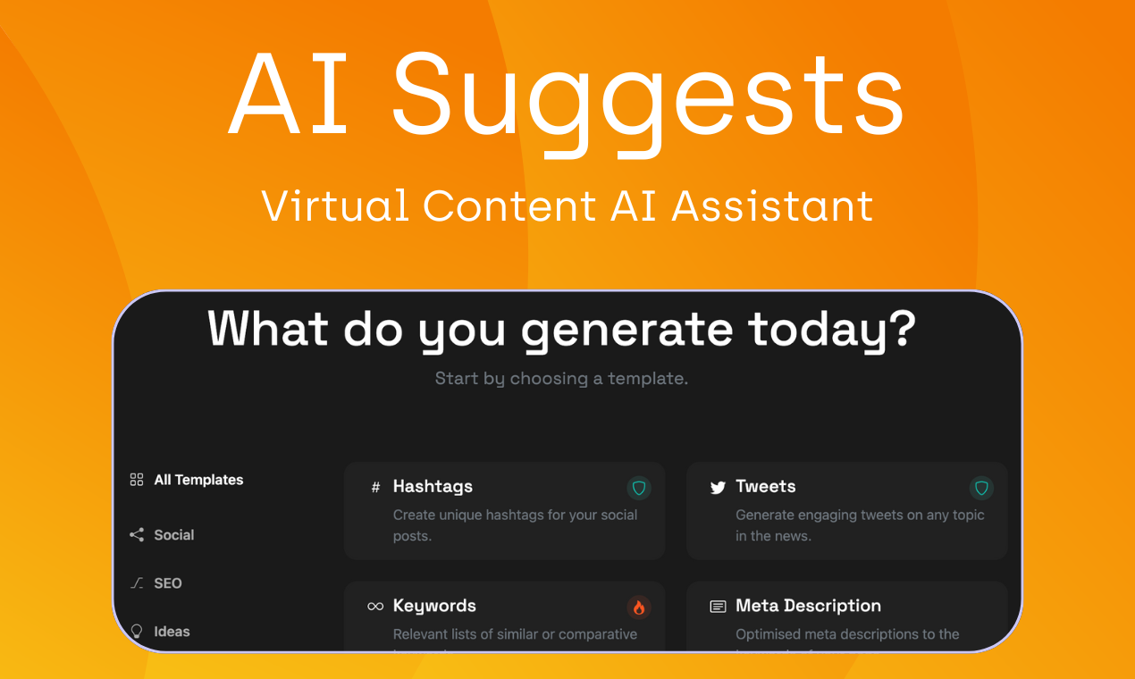 AI suggereert - Virtuele inhoud AI Assistant voor makers media 1
