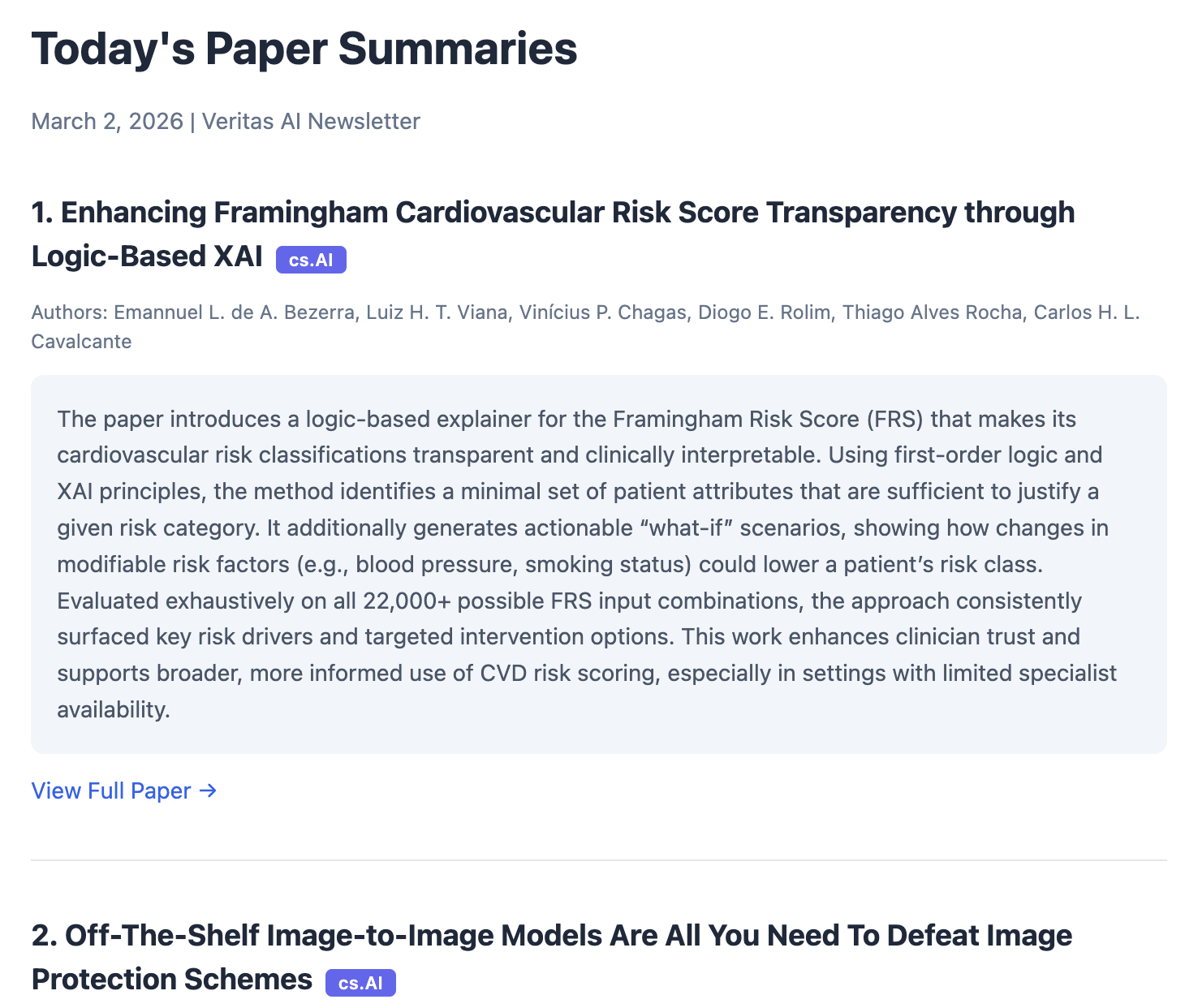 Veritas AI - Main product screenshot demonstrating key features and user interface
