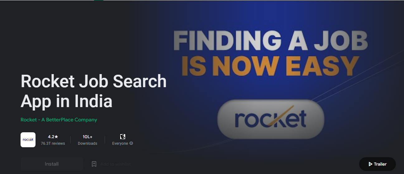 Rocket Job Search App