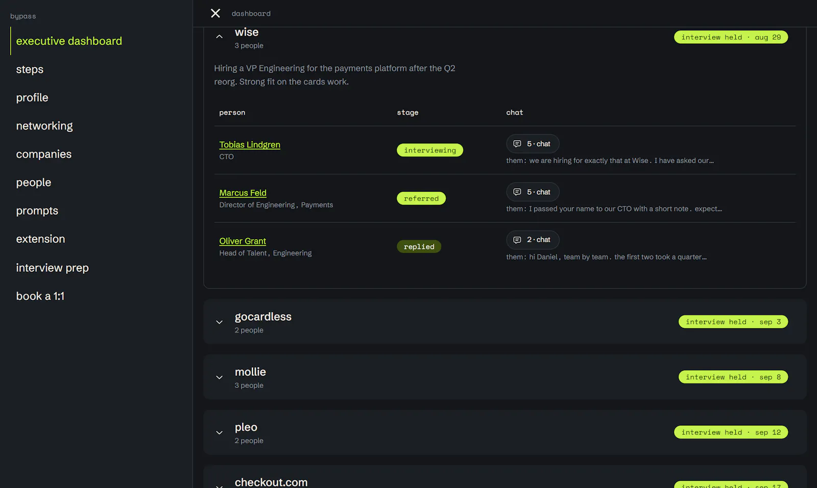 Bypass - Executive screenshot 3