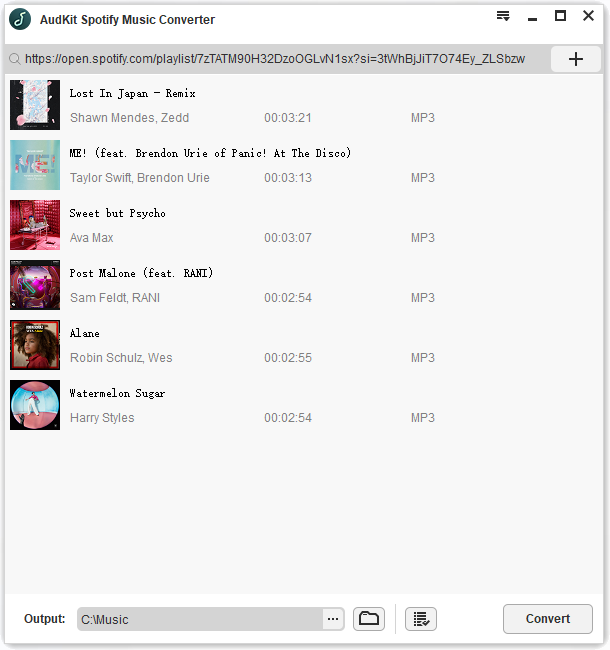 Média Audkit Spotify Music Converter - Télécharger / convertir n'importe quel audio de Spotify en mp3 en 320 Kbps 3