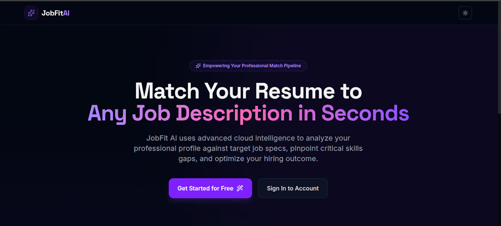 JobFit AI screenshot 1