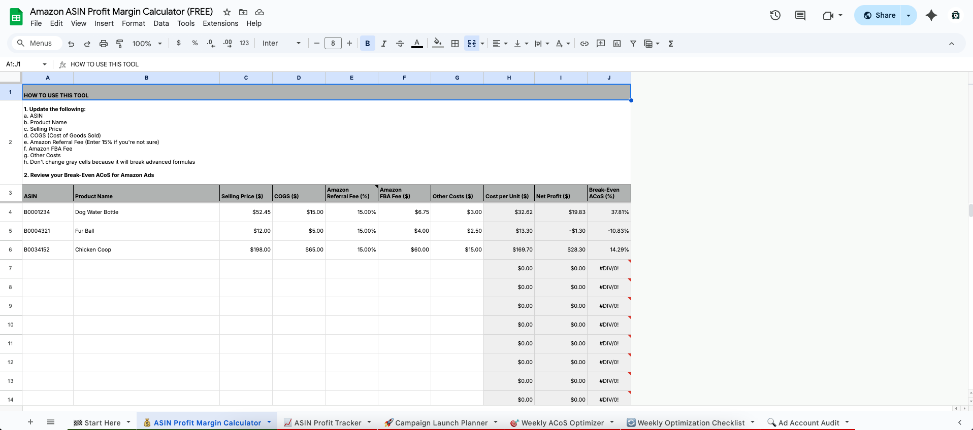 Amazon ASIN Profit Margin Calculator media 2