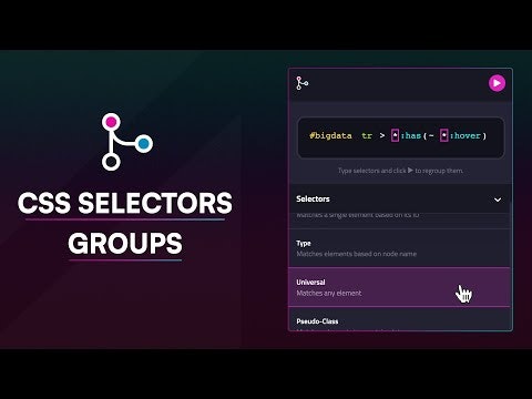 startuptile CSS Selectors/Combinators Classifier-Organize and highlight CSS selectors and combinators by type