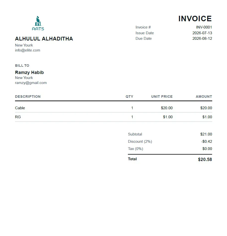 Invoice Generator gallery image
