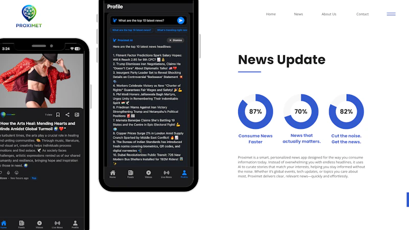 Proximet: AI Smart News App screenshot 5