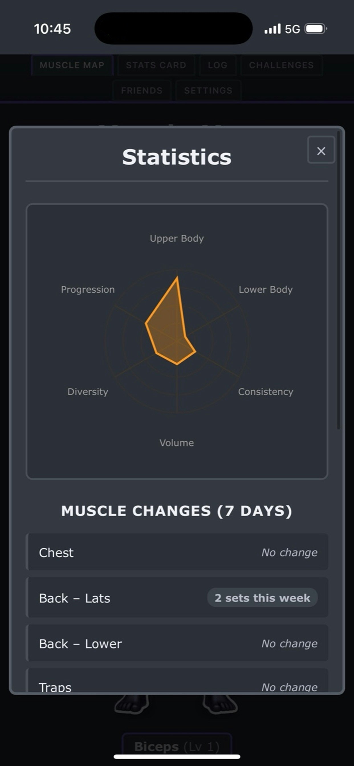 XPGains - Gym Tracker - Screenshot 3 showing product features and functionality