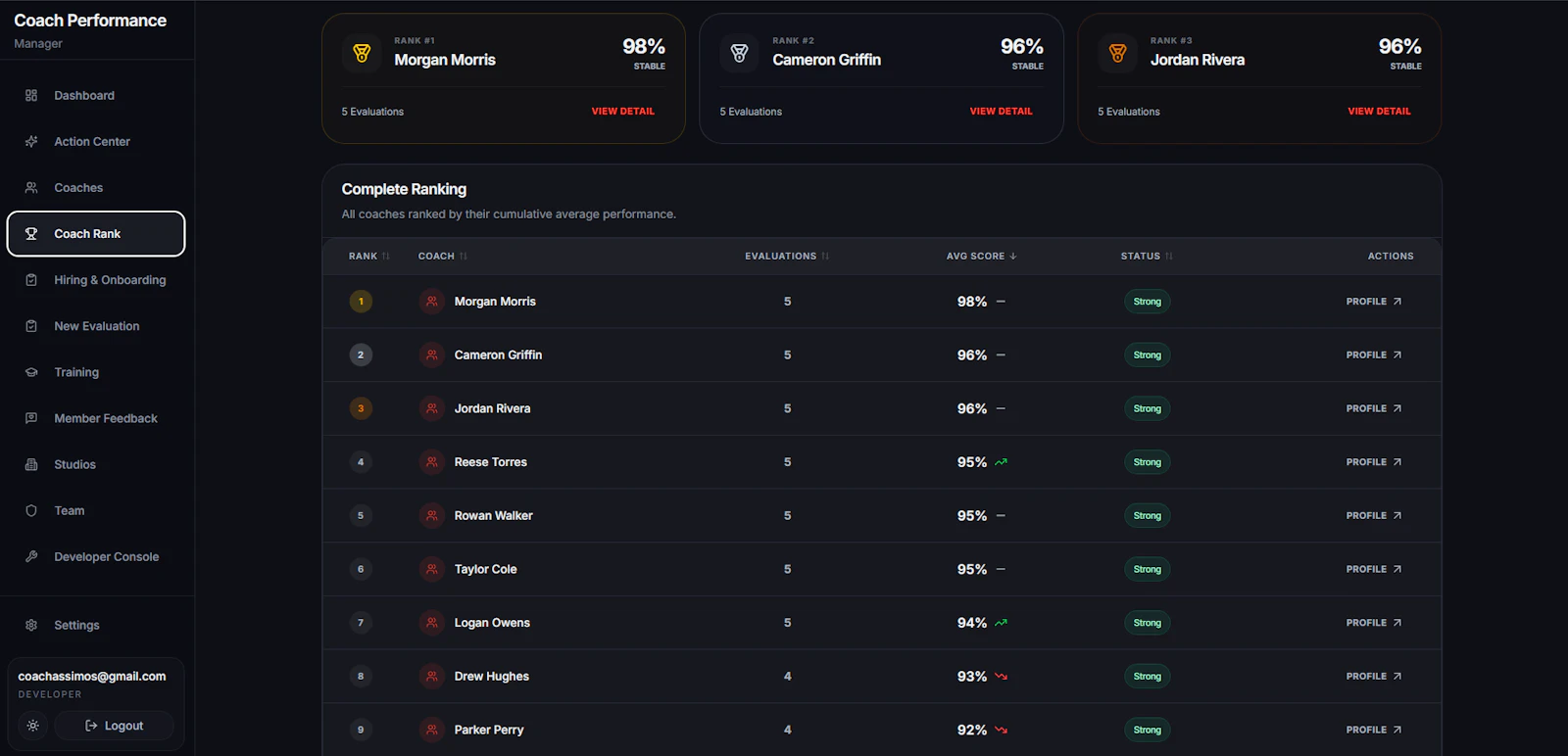 Coach Metric screenshot 8