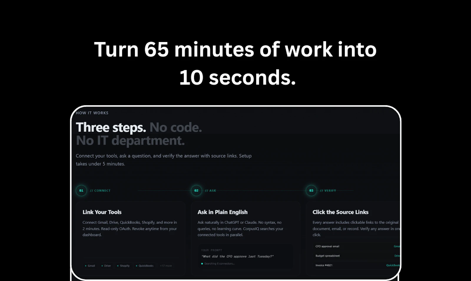 CorpusIQ — Private AI for Business data screenshot 3