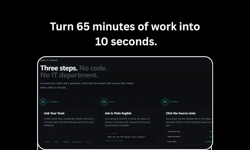 CorpusIQ — Private AI for Business data screenshot 3