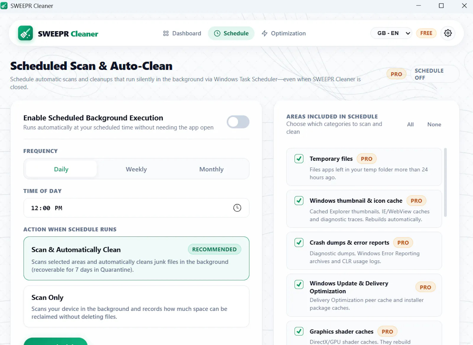 SWEEPR Cleaner screenshot 2