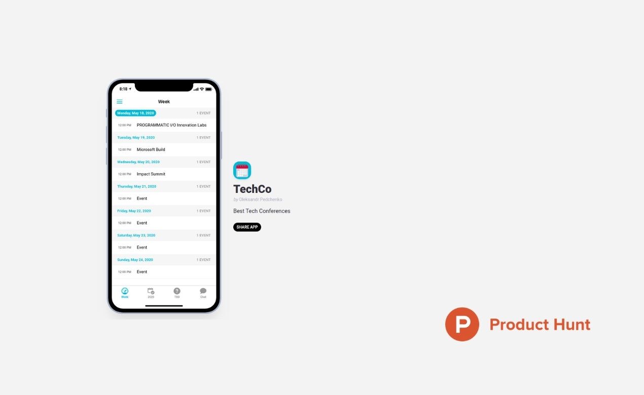 TechCO Events App gallery image