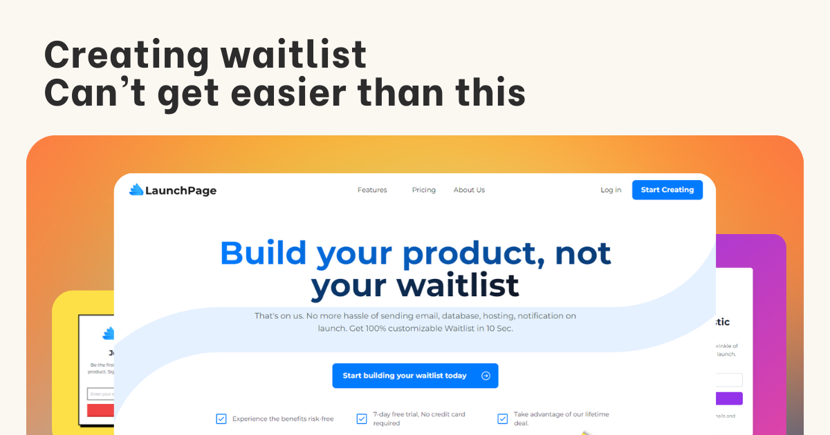 startuptile LaunchPage-Create waitlist in minutes (has AI)