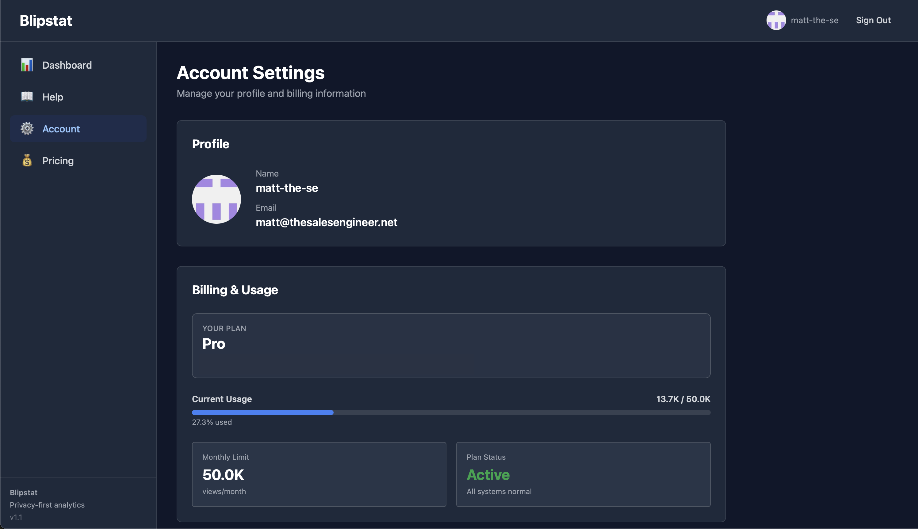 Blipstat  gallery image