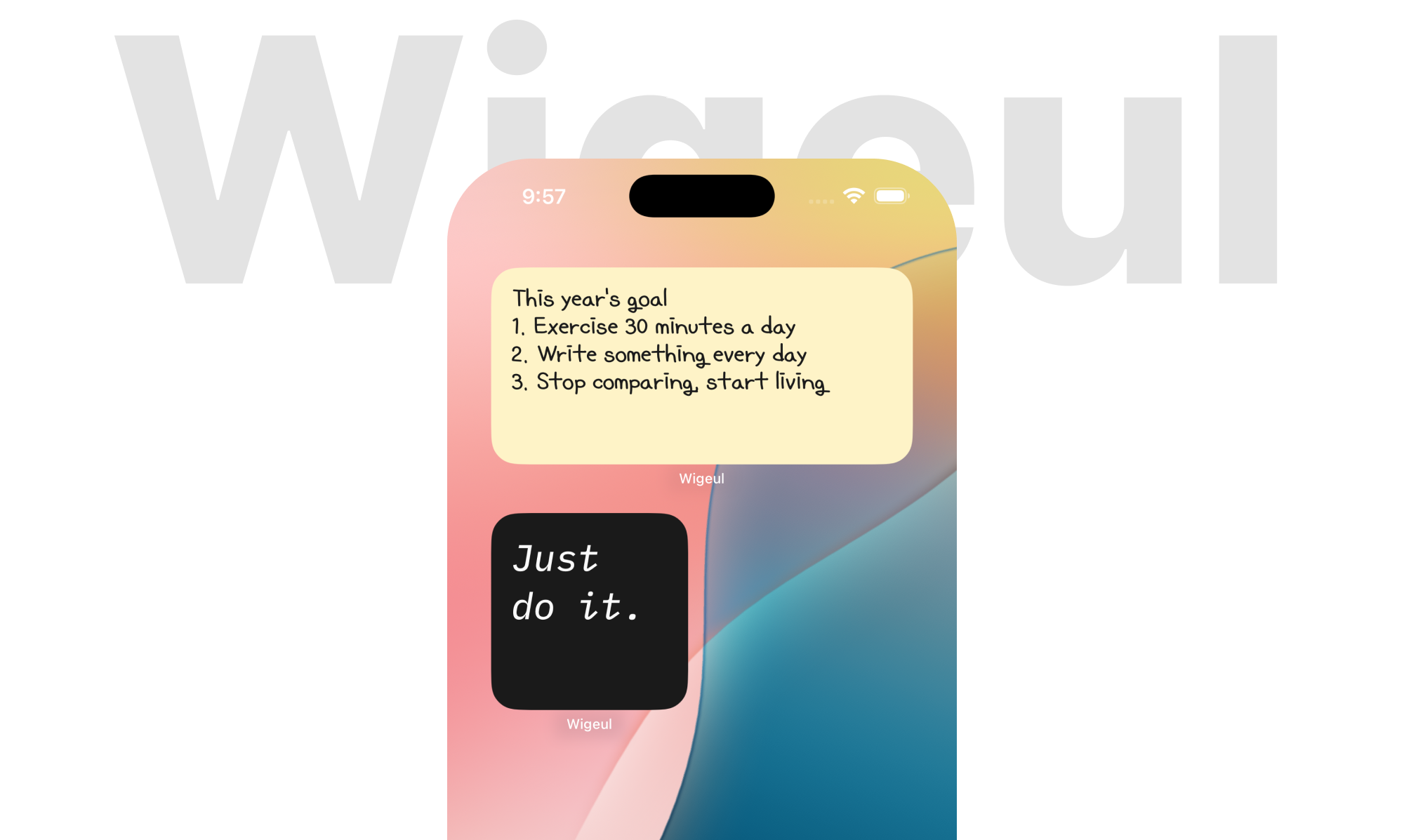Wigeul - Home Screen Notes (iOS) gallery image