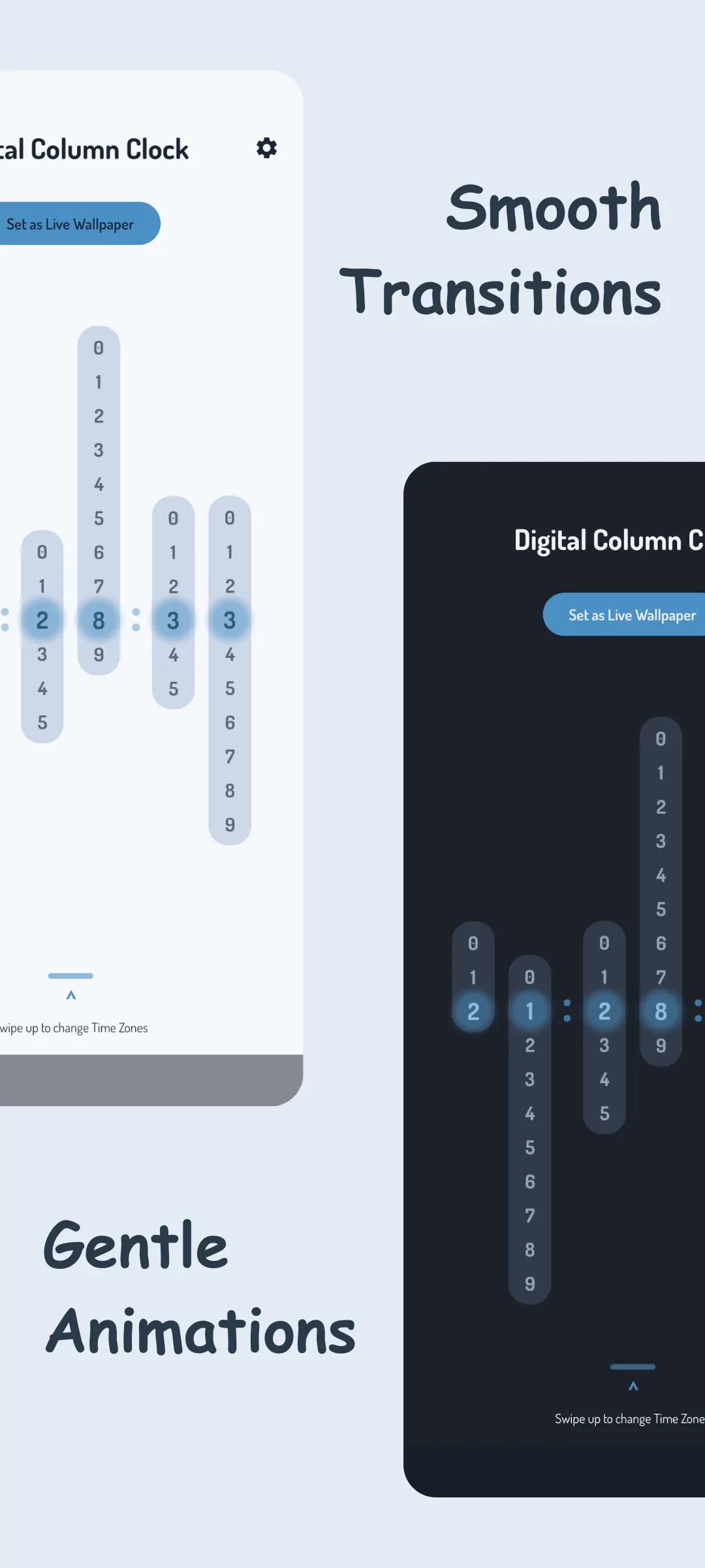 Column Clock Live Wallpaper gallery image
