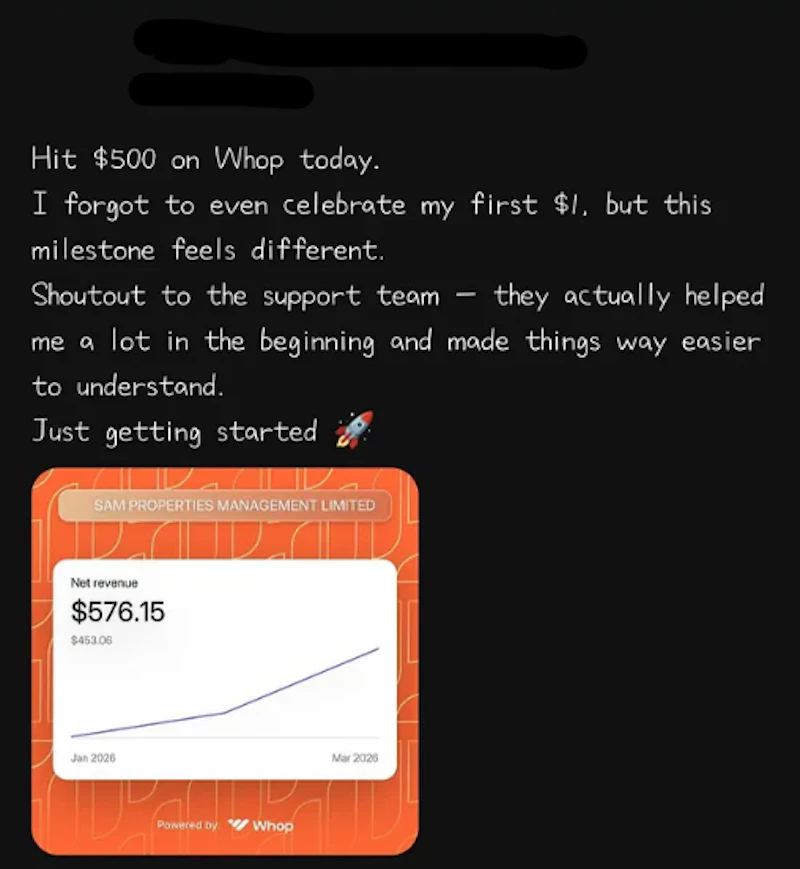 Whop First 10 Sales Sprint screenshot 4