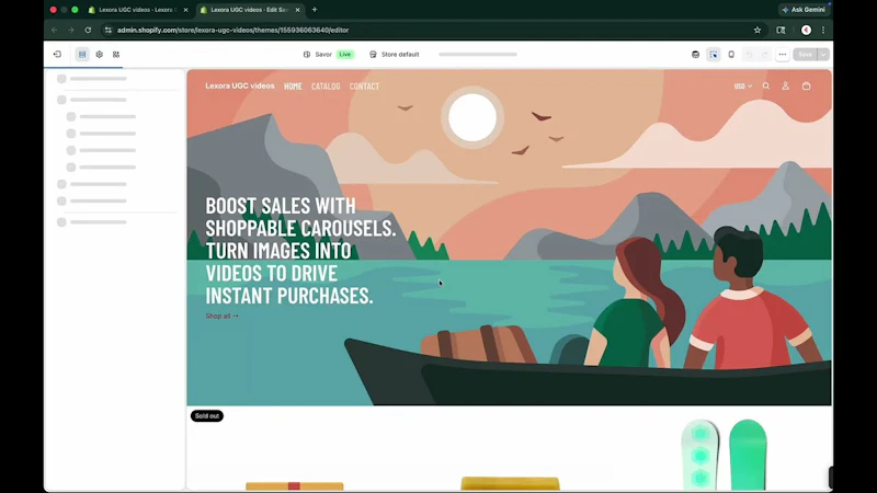 Lexora Shoppable Videos screenshot 1 (video preview)