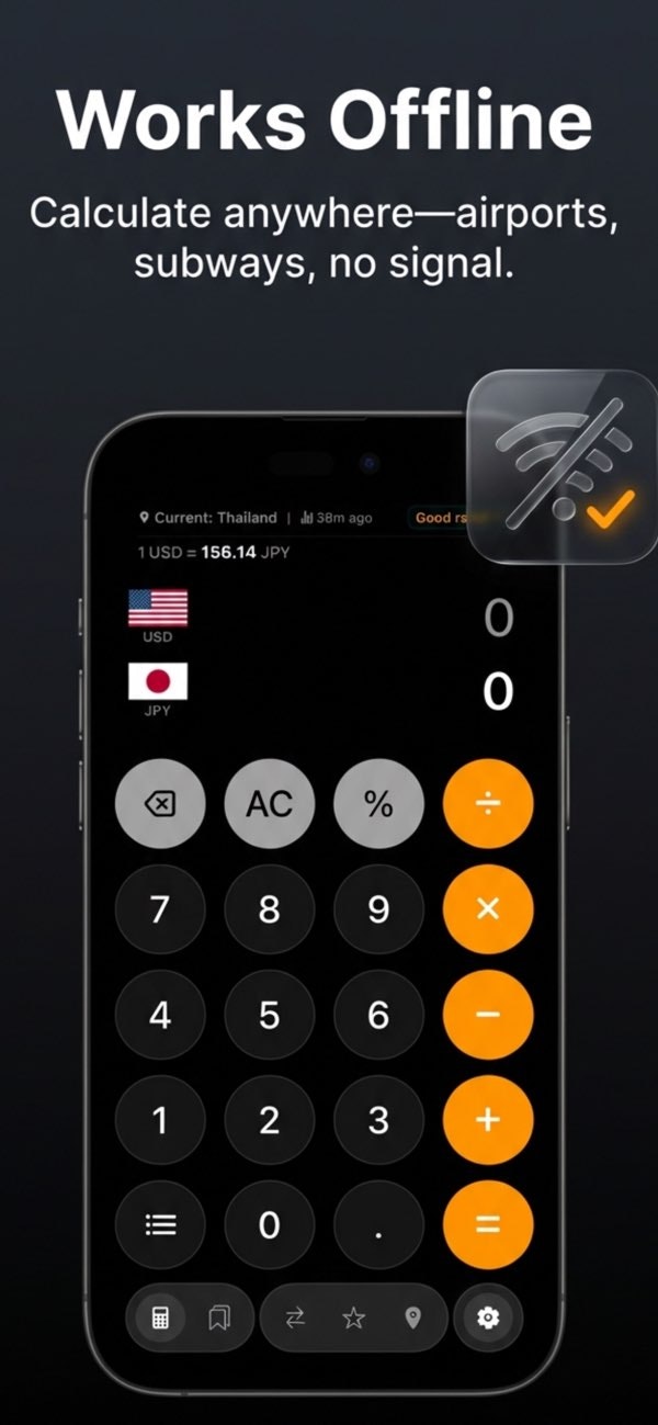 NomadCalc: Currency Converter App - Screenshot 4 showing product features and functionality