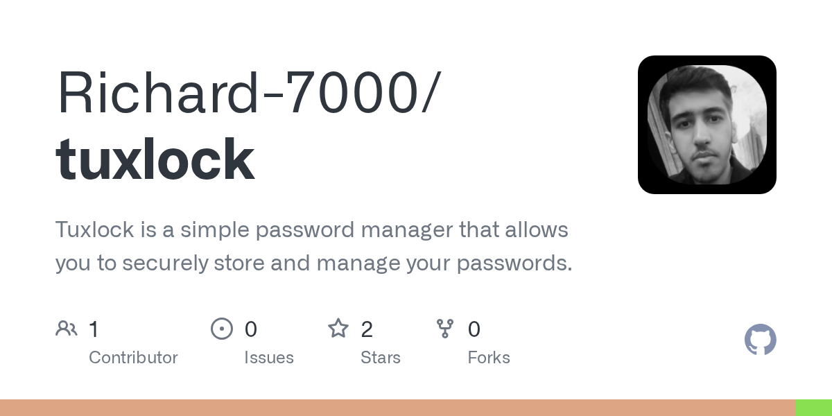 وسائط Tuxlock - Tuxlock هو مدير كلمة مرور بسيط لـ Linux. 1