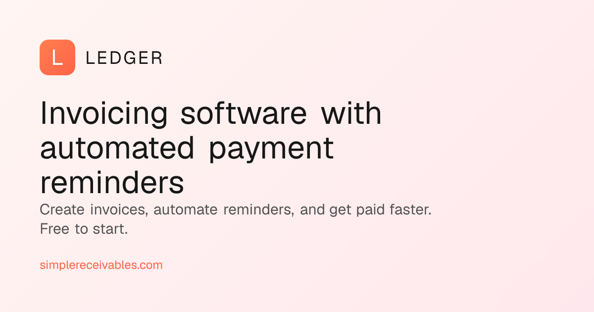Ledger by SimpleReceivables gallery image