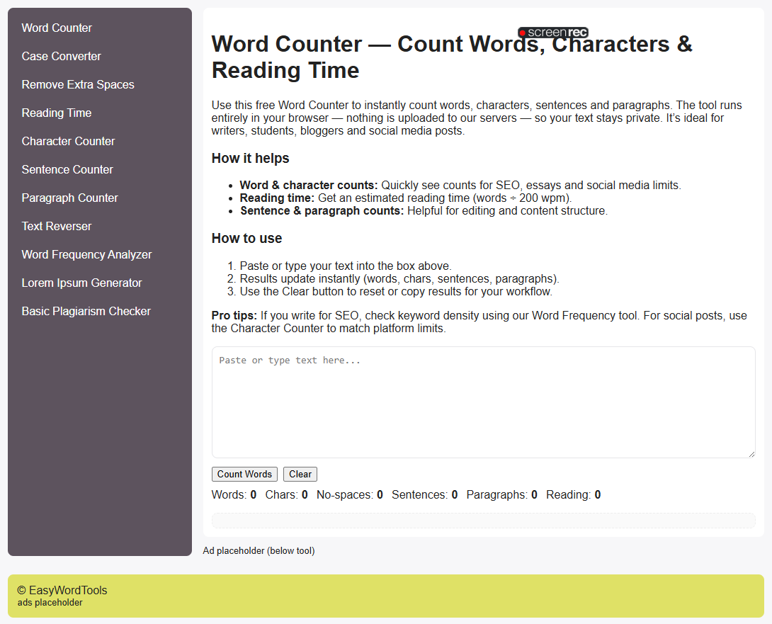 Word Counter, Case Converter & More
