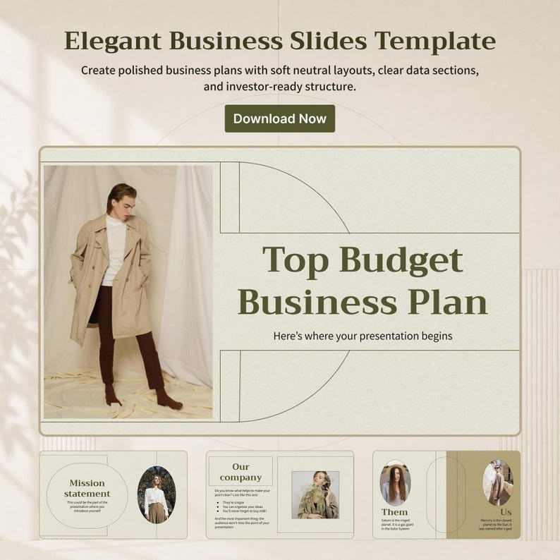 Elegant Budget Business Plan Template