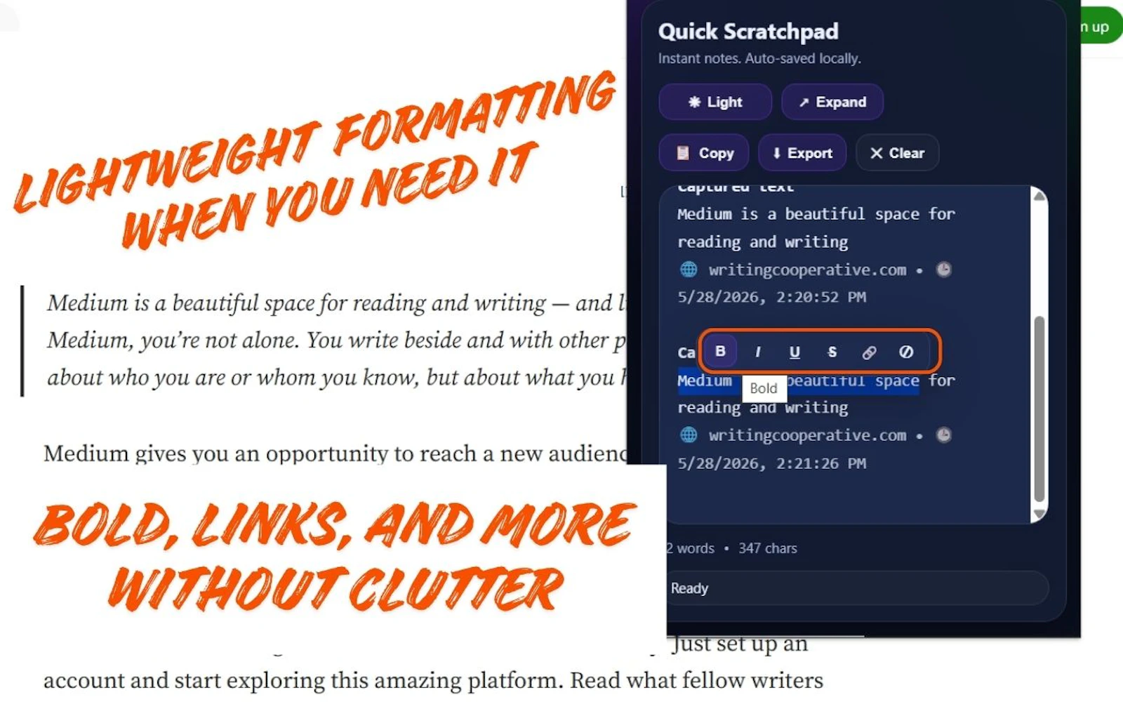 Quick Scratchpad screenshot 4