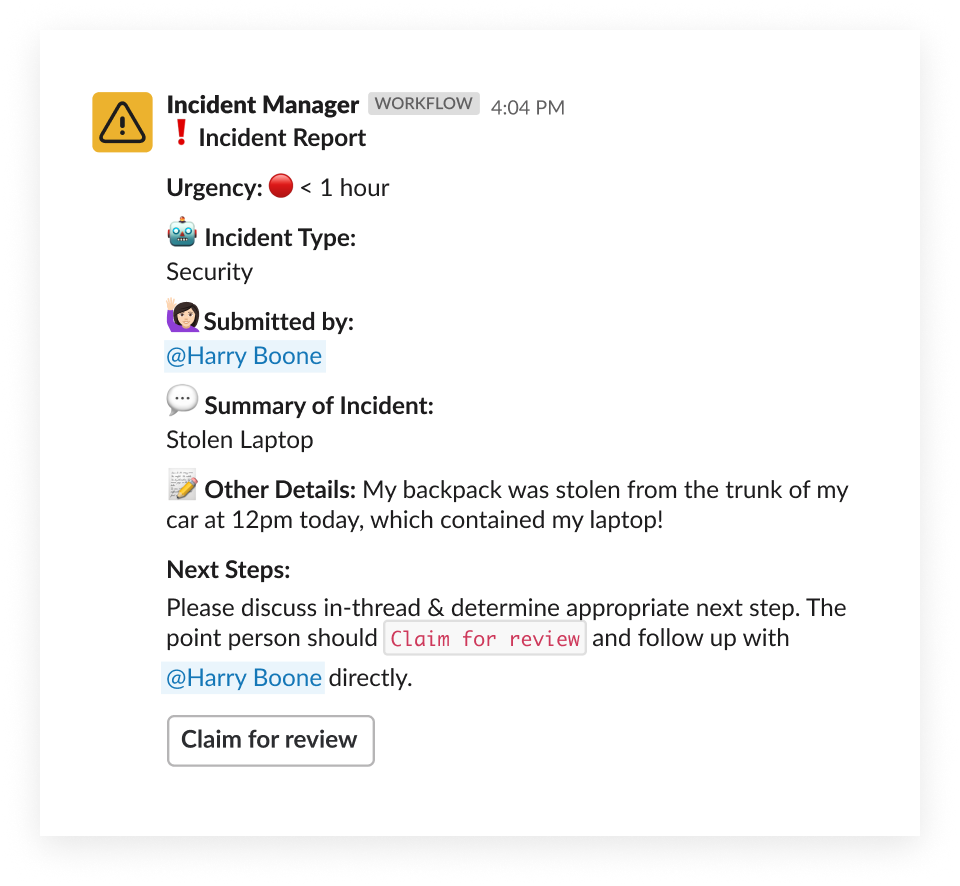 Slack Workflow Builder gallery image