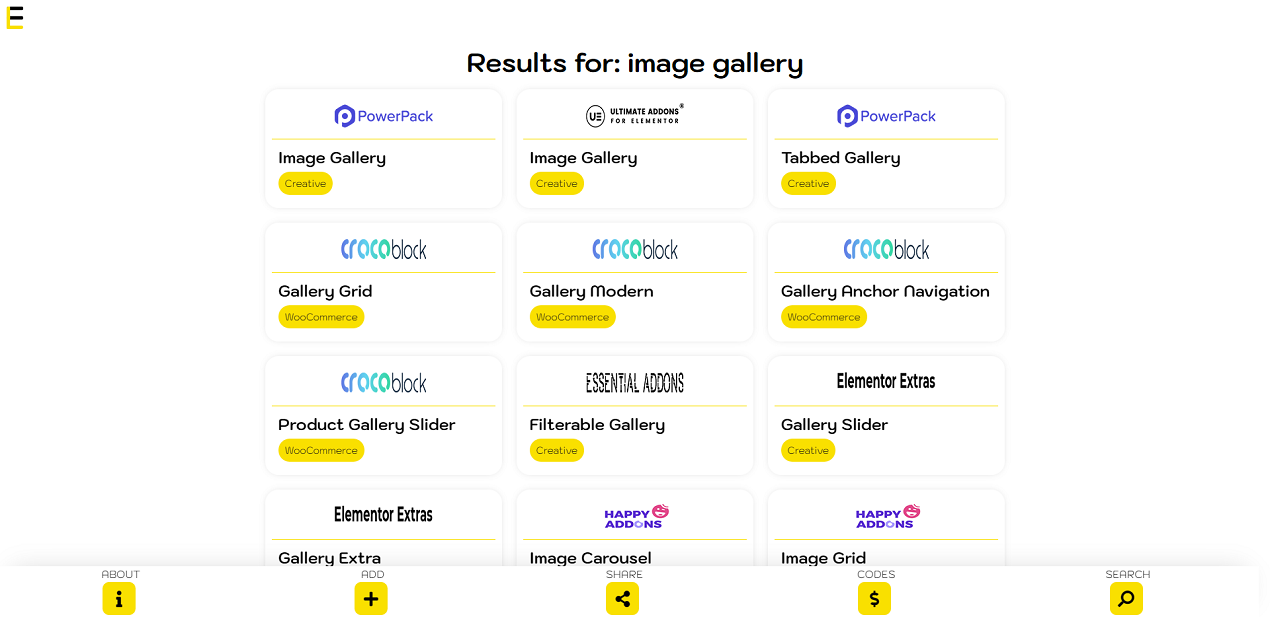 Elements Library gallery image