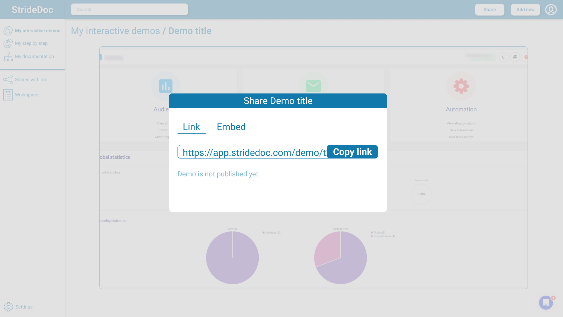 وسائط Striddoc - التوثيق التفاعلي ، خطوة بخطوة ، والوثائق الكاملة 5