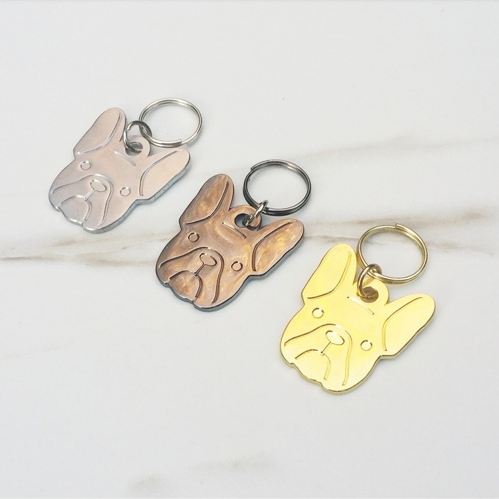 French Bulldog ID tag / Keyring gallery image