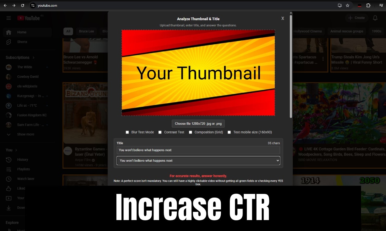 Pro Thumbnail Preview for YouTube - Screenshot 4 showing product features and functionality