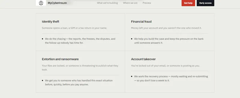 MyCyberInsure screenshot 2