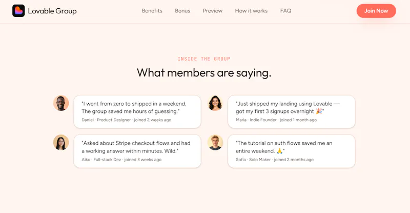 Lovable Group screenshot 3