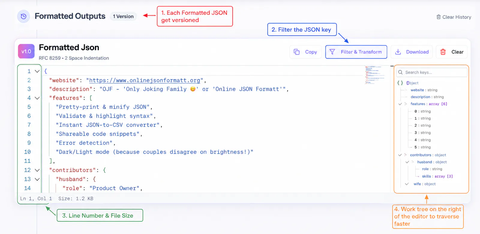OJF - Online JSON Formatt screenshot 5