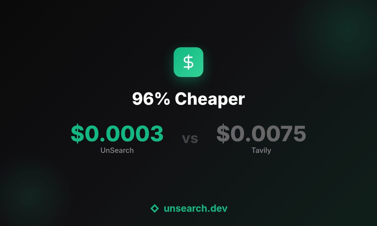 UnSearch - Screenshot 2 showing product features and functionality