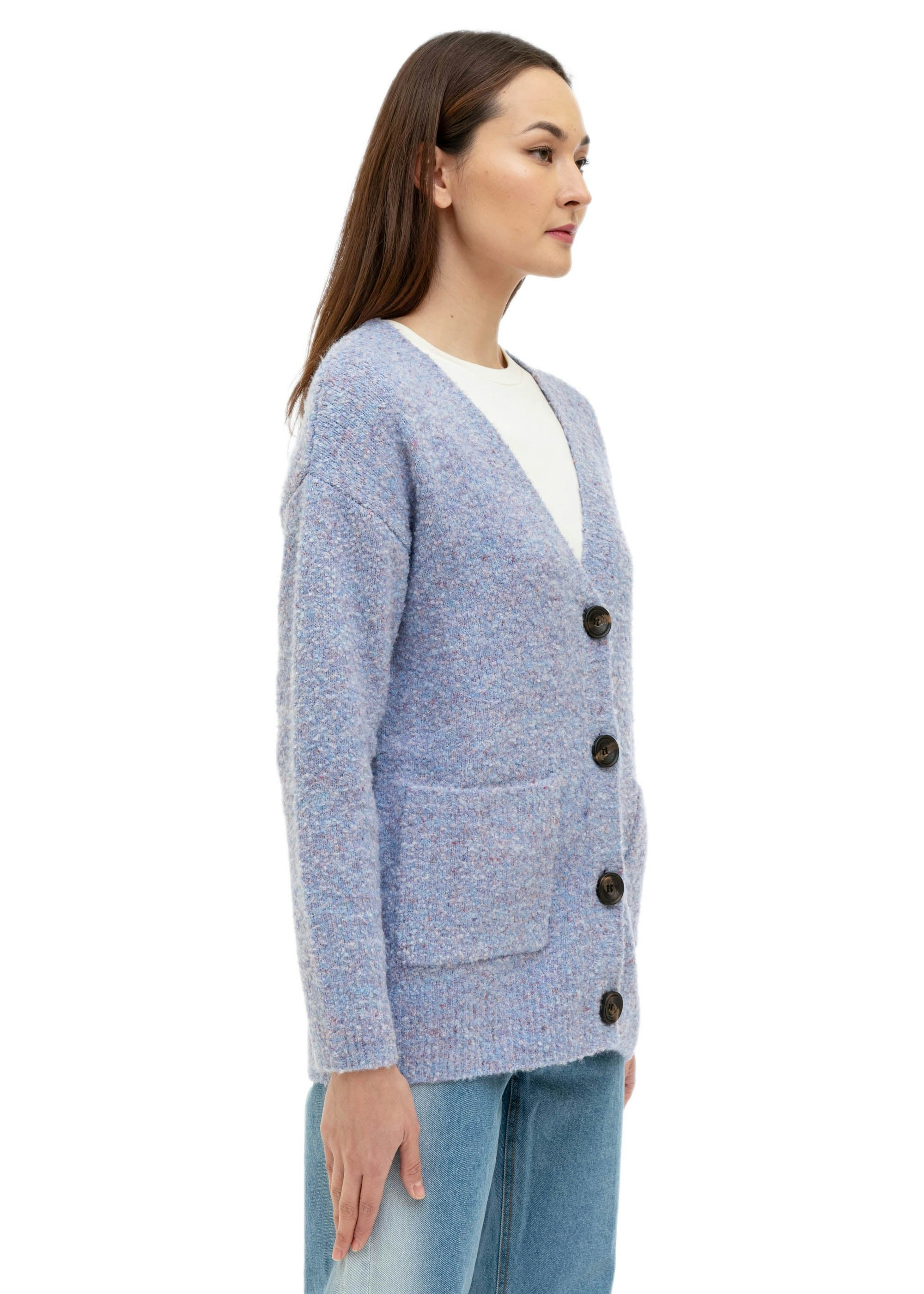 Purple Emoji Cardigan media 2