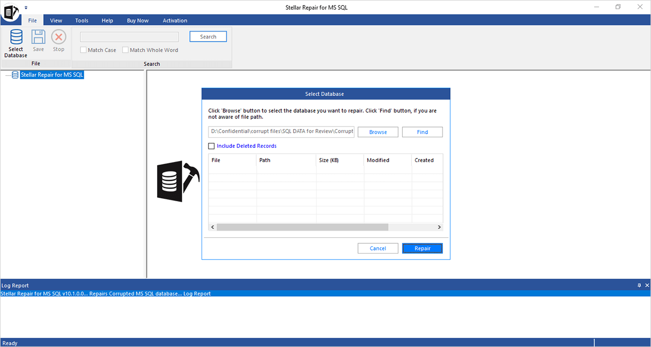 Stellaire reparatie voor MS SQL media 3